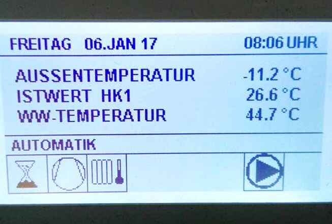 Wärmepumpe Einstellung