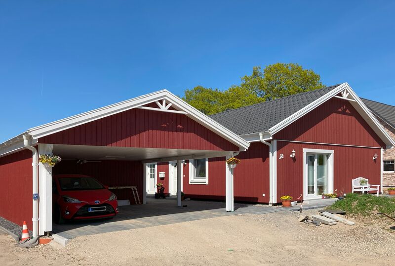 Doppelcarport am Schwedenhaus