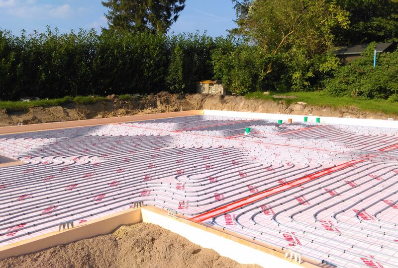Fußbodenheizung für das Berg Schwedenhaus
