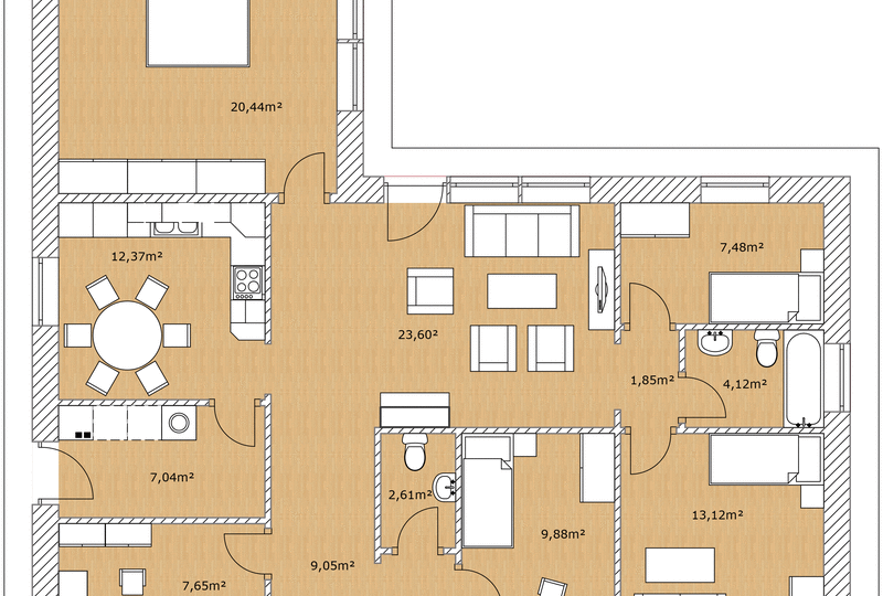 Schwedenhaus Älmhult 120 Grundriss